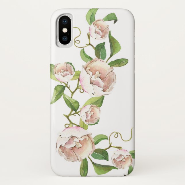 Escalade Rose Aquarelle iPhone / coque ipad (Dos)
