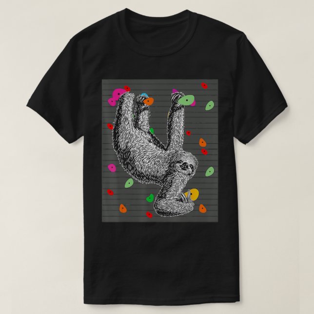 Escalade Sloth TShirt (Design devant)