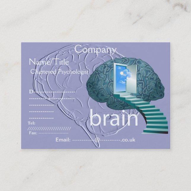 Escalier au carte de visite de cerveau (Devant)