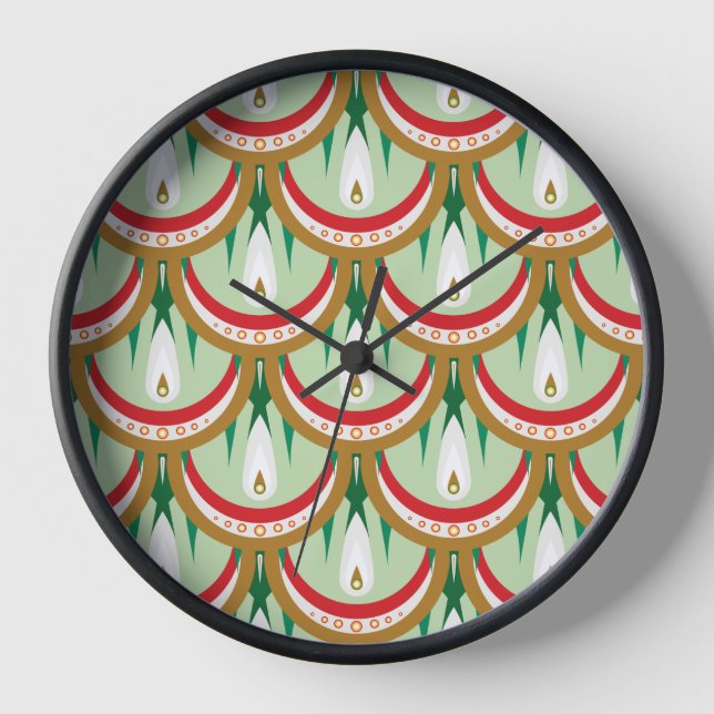 Escalier en bois Horloge encadrée en bois (Recto)