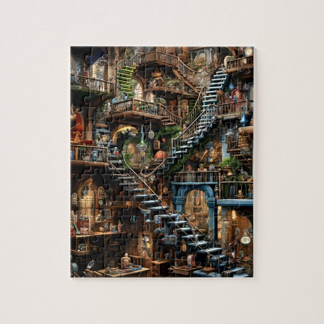 Escalier Illusion Musée Puzzle (Vertical)