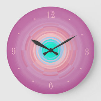Escalier rose Dusté/ Aqua Green Center> Horloge mu