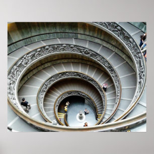Escalier Spiral, Musée du Vatican, Poster