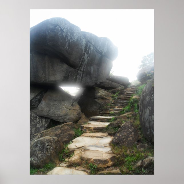 Escalier vers le ciel Impression encadrée (Devant)