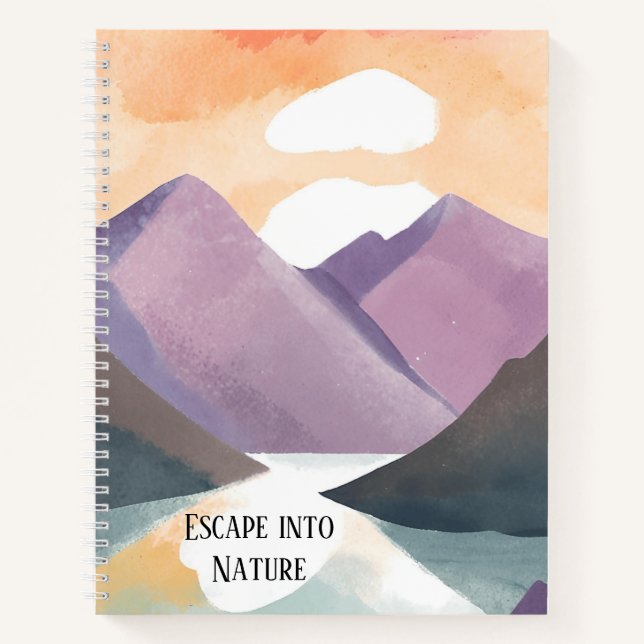 Escape Into Nature Watercolor Bullet Journal (Devant)