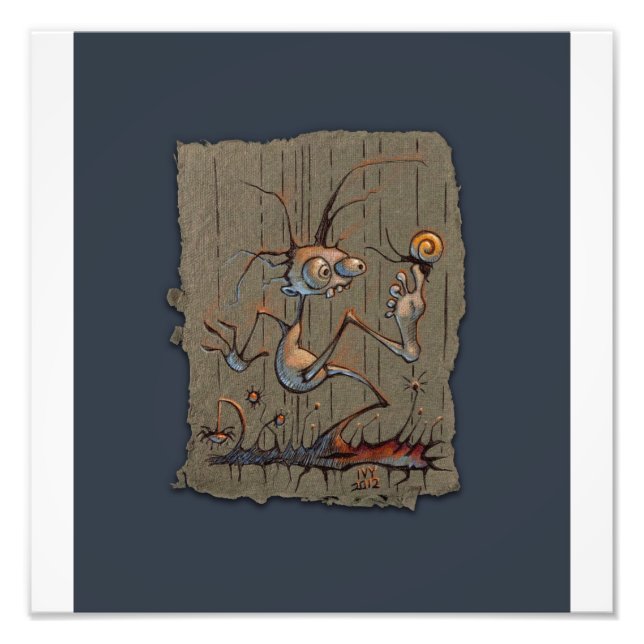 Escargot équilibré, impression photo (Devant)