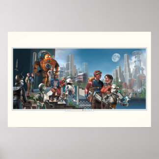 Esclaves du tableau de bord de Doom (30x20")