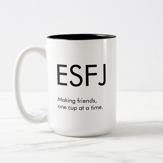 ESFJ Faire des amis Mug Cadeau (Gauche)
