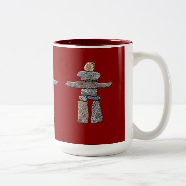 Eskimo Cairn, Inuit Inukshuk Boire de la Mug (Droit)