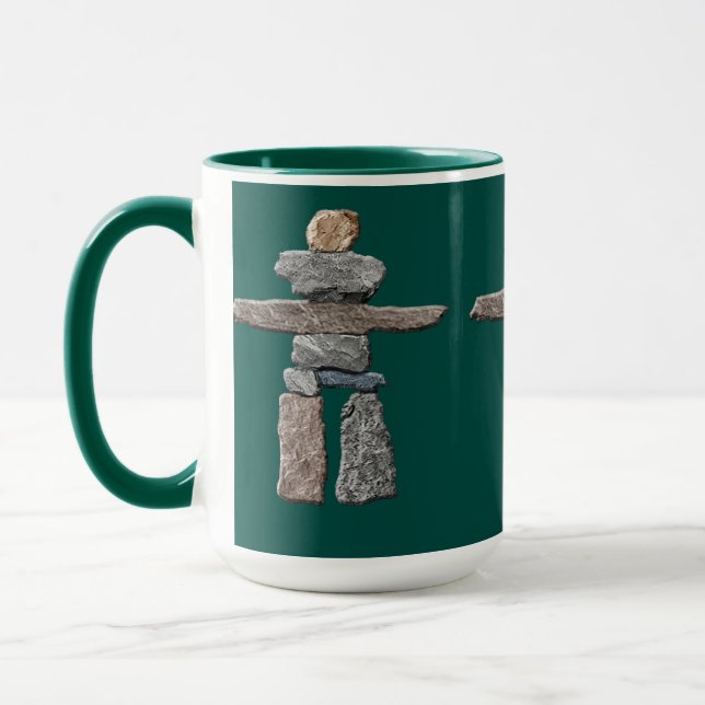 Eskimo Cairn, Inuit Inukshuk Boire de la Mug (Gauche)
