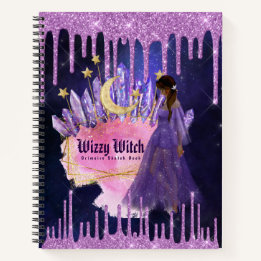 Esotérique Cahier de bord Grimoire violet