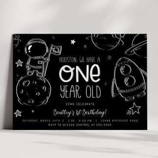 Espace 1er anniversaire - Invitation de Houston