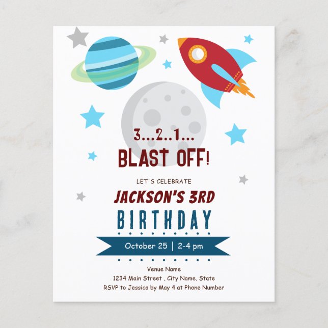 Espace 3ème anniversaire Budget (Devant)