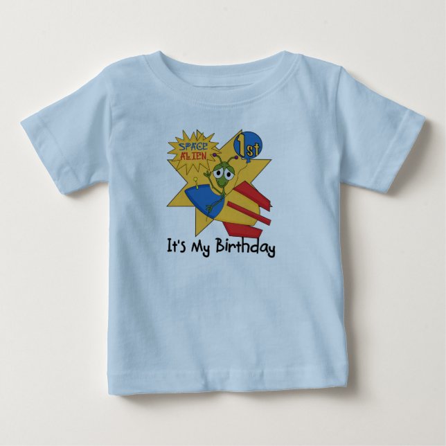 Espace Alien 1er Anniversaire Tshirts et cadeaux (Devant)