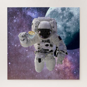 Espace, Astronaut, Coffee Lover Puzzle
