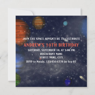 Espace extra-atmosphérique avec planètes et galaxi