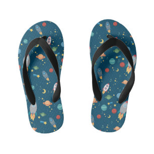 Espace extra-atmosphérique Enfants amusants tongs