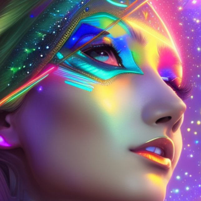 Espace Futuriste Belle couleur T-shirt (Créateur téléchargé)