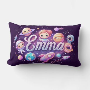 Espace Galaxy Emma oreiller à lancer personnalisé