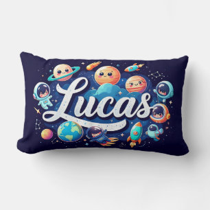 Espace Galaxy Lucas oreiller à lancer personnalisé