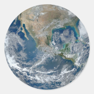 Espace globe Amérique du Nord autocollants