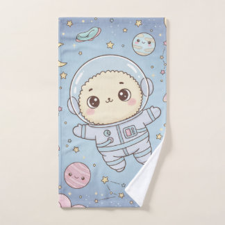 Espace Mignon Kawaii - Astronaute et Lune Souriant