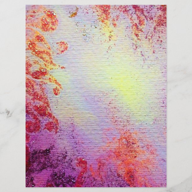 ESPACES D'OR ABSTRAITS, mou jaune rose rose violet (Devant)