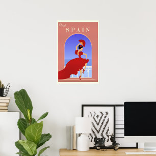 Espagne, affiche de voyage Espana,