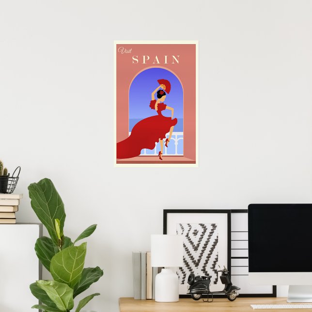Espagne, affiche de voyage Espana, (Bureau à domicile)