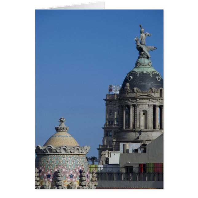 Espagne, Catalogne, Barcelone. Toit de Barcelone 2 (Devant)