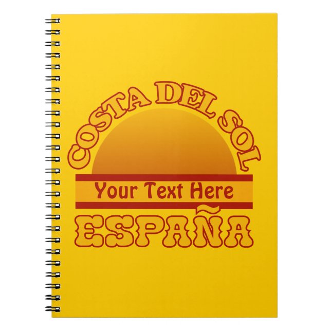 ESPAGNE Costa Del Sol carnet personnalisé (Devant)