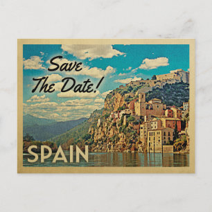 Espagne Enregistrer La Date Cartes Postales Vintag