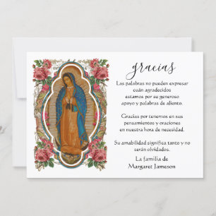 Espagne Mary Guadalupe Merci Condolence