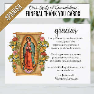 Espagne Mary Guadalupe Merci Condolence