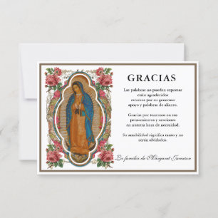 Espagne Mary Guadalupe Merci Condolence