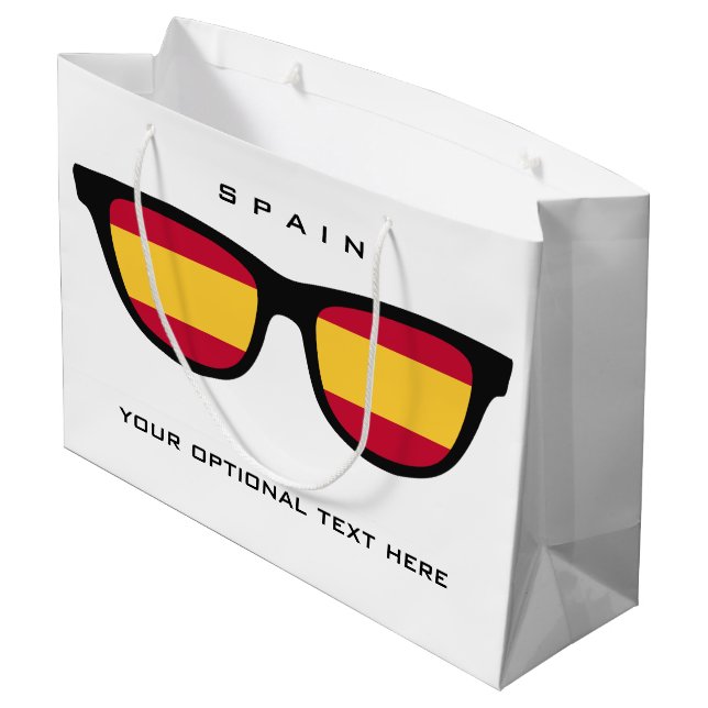 Espagne Shades texte personnalisé et sac cadeau co (Dos Angle)