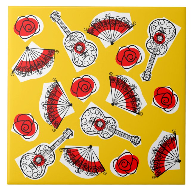 Espagne Souvenirs Multicéramique carreaux (Devant)