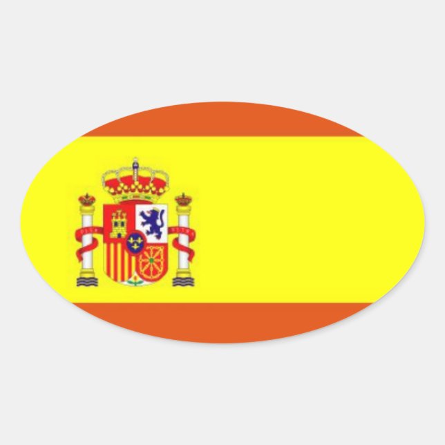 Espagne* Sticker ovale (Devant)
