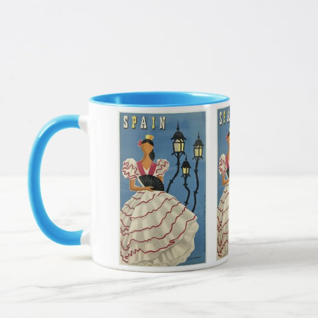 ESPAGNE Vintage voyage mugs (Gauche)