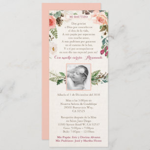 Espagnol Baptism Bautizo invitations pour l'hiver