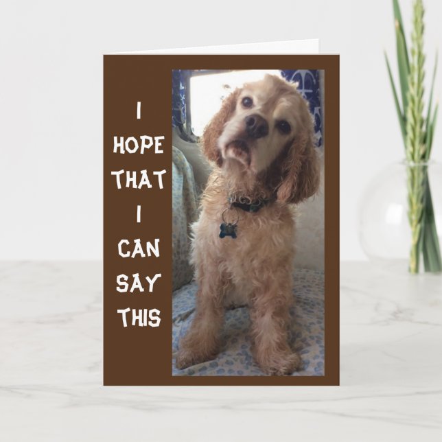 **ESPAGNOL COMIDIQUE" BONNE "70ème" carte d'annive (Devant)