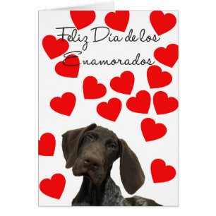 Espagnol Día Enamorados Glossy Grizzly Valentine