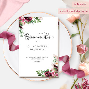 Espagnol, Élégant Programme de Quinceañera en Bour