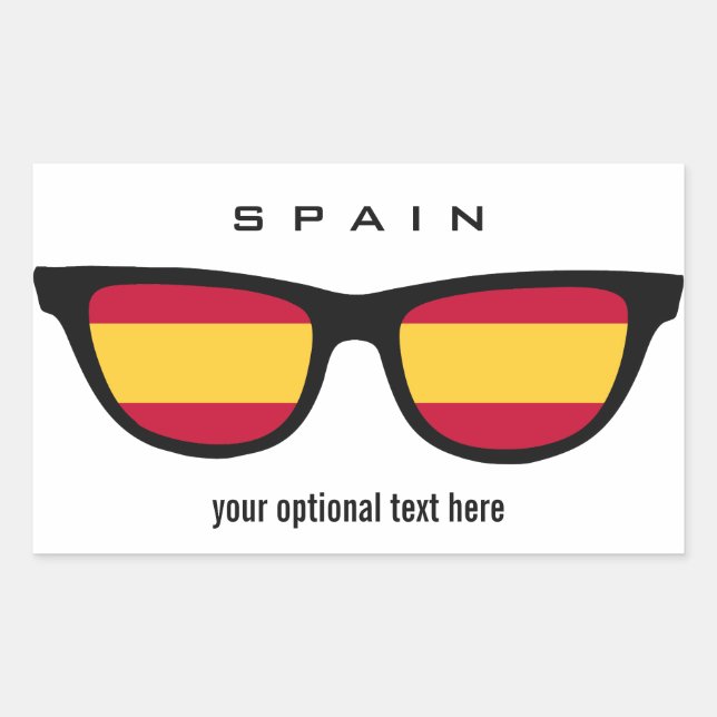 Espagnol Shades autocollants personnalisés (Devant)