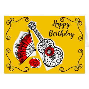 Espagnol Souvenirs Corners Paysage d'anniversaire