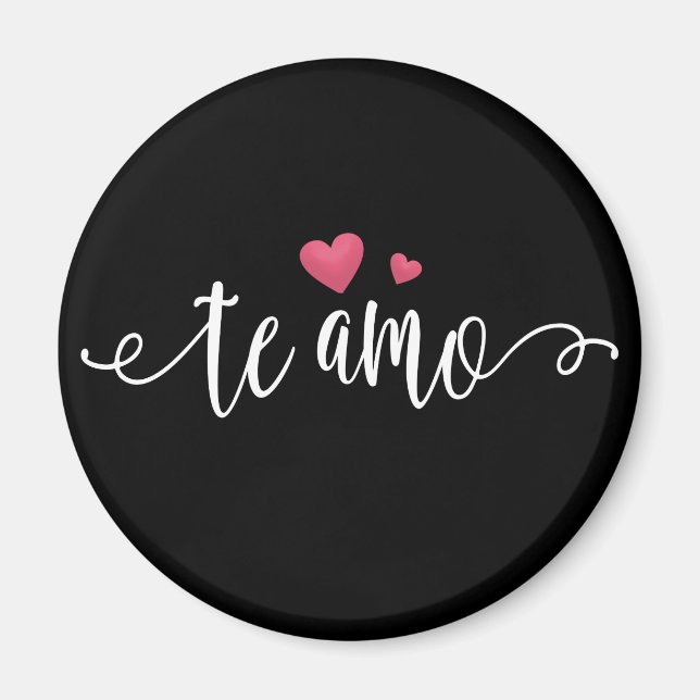 Espagnol Te Amo I Love You Valentine | Magnet (Devant)