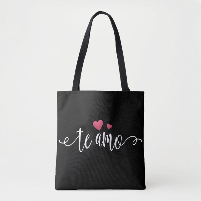 Espagnol Te Amo I Love You Valentine | Sac fourre- (Devant)