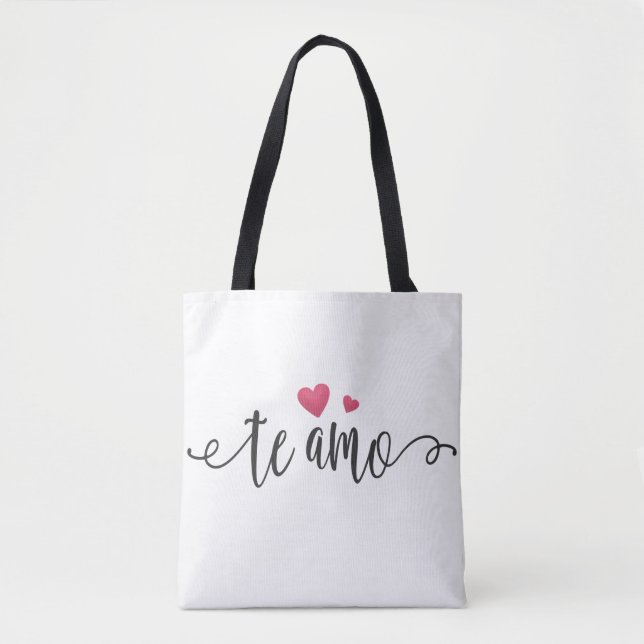 Espagnol Te Amo I Love You Valentine| Sac fourre-t (Devant)