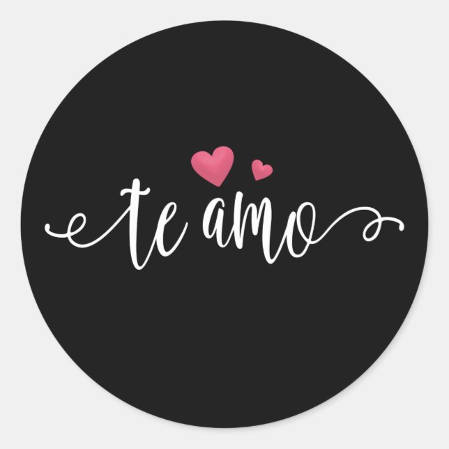 Espagnol Te Amo I Love You Valentine | Sticker (Devant)