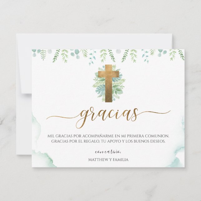 Espagnol, verdure Merci d'événements religieux (Devant)